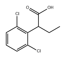 Benzeneacetic acid, 2,6-dichloro-α-ethyl- Structure