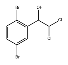 2,2-Dichloro-1-(2,5-dibromophenyl)ethanol 구조식 이미지