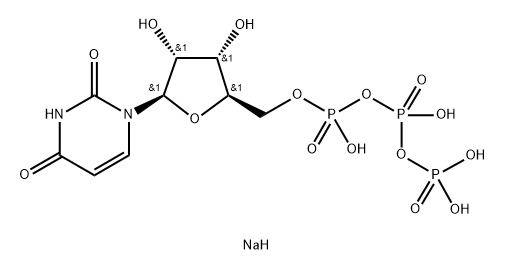 Uridine 5'-(tetrahydrogen triphosphate), sodium salt (1:2) Structure