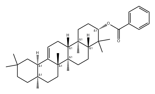 Olean-12-en-3-ol, 3-benzoate, (3β)- 구조식 이미지