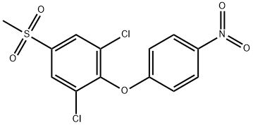 1,3-dichloro-5-(methylsulfonyl)-2-(4-nitrophenoxy)benzene Structure