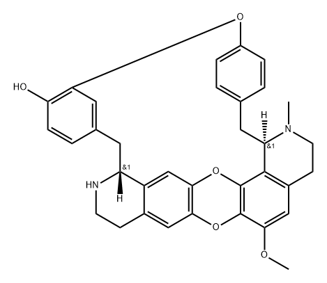 (1α)-6',7-Oxy-6-methoxy-2-methyloxyacanthan-12'-ol 구조식 이미지