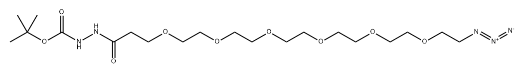 Azido-PEG6-hydrazide-Boc Structure