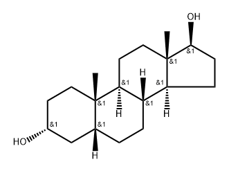 d5-5β-Androstane-3α,17β-diol Structure