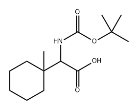 2-(tert-butoxycarbonylamino)-2-(1-methylcyclohexyl)acetic acid Structure