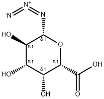 β-D-Galactopyranuronic acid, 1-azido-1-deoxy- Structure