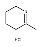 Pyridine, 2,3,4,5-tetrahydro-6-methyl-, hydrochloride (1:1) Structure