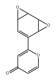 4H-Pyran-4-one, 2-[(1R,2R,4R,7R)-3,8-dioxatricyclo[5.1.0.02,4]oct-5-en-5-yl]-, rel-(-)- (9CI) Structure