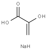 2-Propenoic acid, 2-hydroxy-, monosodium salt, homopolymer Structure