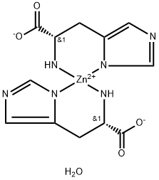 Zinc, bis(L-histidinato-κN,κN3)-, hydrate (1:2), (T-4)- Structure