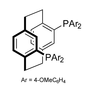 Phosphine, tricyclo[8.2.2.24,7]hexadeca-4,6,10,12,13,15-hexaene-5,11-diylbis[bis(4-methoxyphenyl)-, stereoisomer (9CI) 구조식 이미지