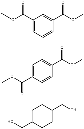 다이메틸 1,3-벤젠디카복실산, 중합물 ,함유 1,4-사이클로헥산- 디메탄올 AND 다이메틸 1,4-벤젠디카르복실레이트 구조식 이미지