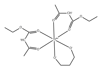 bis(ethyl acetoacetato-O1',O3)[propane-1,3-diolato(2-)-O,O']titanium 구조식 이미지
