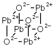 Lead, tetra-μ3-oxotetra- Structure