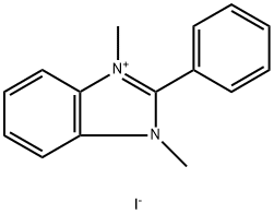 1H-Benzimidazolium, 1,3-dimethyl-2-phenyl-, iodide (1:1) Structure