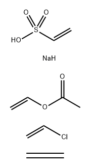 Acetic acid,ethenyl ester,polymer with chloroethene,ethene and sodium ethenylsulfonate Structure