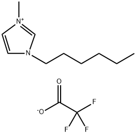 1H-Imidazolium, 3-hexyl-1-methyl-, 2,2,2-trifluoroacetate (1:1) Structure