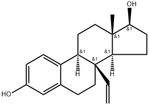 Estra-1,3,5(10)-triene-3,17-diol, 8-ethenyl-, (17β)- Structure