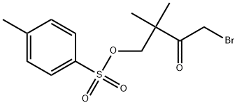 4-bromo-2,2-dimethyl-3-oxobutyl4-methylbenzenesulfonate Structure