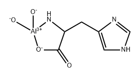 (L-histidinato-N,O)dihydroxyaluminium Structure