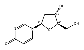 4(1H)-Pyrimidinone, 1-(2-deoxy-β-D-erythro-pentofuranosyl)- 구조식 이미지