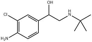 Benzenemethanol, 4-amino-3-chloro-α-[[(1,1-dimethylethyl)amino]methyl]- Structure