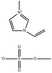 1H-Imidazolium, 1-ethenyl-3-methyl-, methyl sulfate, homopolymer Structure