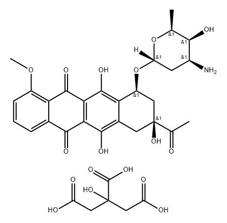 Daunorubicin citrate Structure