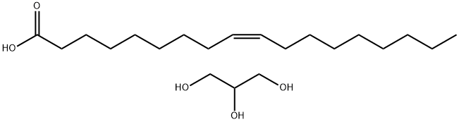 9-Octadecenoic acid (Z)-, ester with 1,2,3-propanetriol  Structure