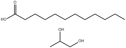 Dodecanoic acid, ester with 1,2-propanediol Structure