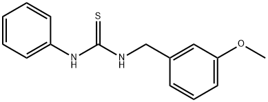 N-(3-methoxybenzyl)-N'-phenylthiourea Structure