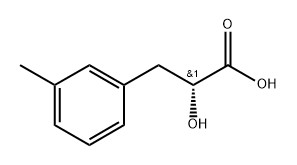 Benzenepropanoic acid, α-hydroxy-3-methyl-, (αR)- Structure