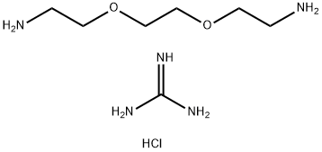2,2'-[1,2-에탄디일비스(옥시)]비스에탄아민과 구아니딘 염산염의 중합체 구조식 이미지