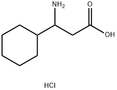 3-amino-3-cyclohexylpropanoic acid hydrochloride 구조식 이미지