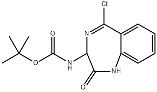 TERT-BUTYL N-(5-CHL0R0-2-0X0-2, 3-DIHYDRO-1H-1, 4-BENZODIAZEPIN-3- Structure