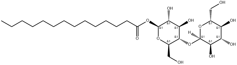 4-O-α-D-Glucopyranosyl-β-D-glucopyranose-1-tetradecanoate Structure