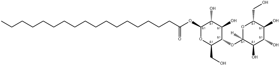 4-O-α-D-Glucopyranosyl-β-D-glucopyranose-1-octadecanoate Structure