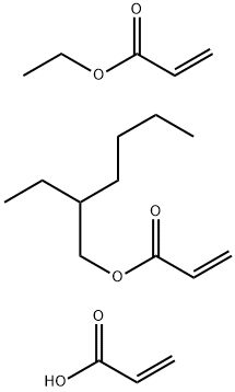 2-Propenoic acid, polymer with 2-ethylhexyl 2-propenoate and ethyl 2-propenoate Structure