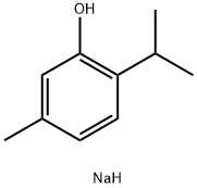 Phenol, 5-methyl-2-(1-methylethyl)-, sodium salt (1:1) 구조식 이미지