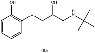 2-(3-(tert-butylamino)-2-hydroxypropoxy)phenolhydrobromide Structure