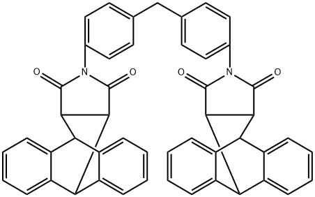 4,4'-bis(9,10-dihydro-12,14-dioxo-9,10-[3,4]pyrrolidinoanthracen-13-yl)diphenylmethane Structure