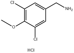 Benzenemethanamine, 3,5-dichloro-4-methoxy-, hydrochloride (1:1) Structure