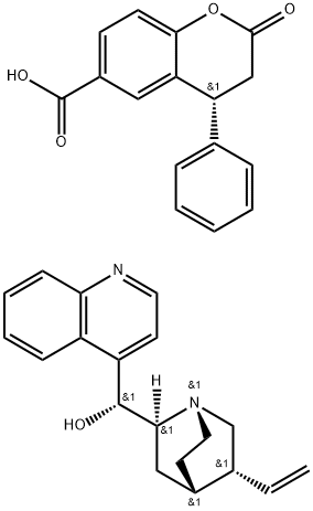 6-Carboxyl-4-phenyl-3,4-dihydrocouMarin Cinchonidine Structure