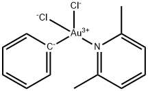 Gold, dichloro(2,6-dimethylpyridine)phenyl-, (SP-4-1)- 구조식 이미지