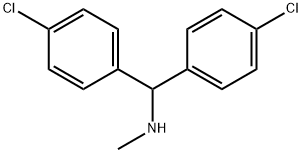 Benzenemethanamine, 4-chloro-α-(4-chlorophenyl)-N-methyl- Structure