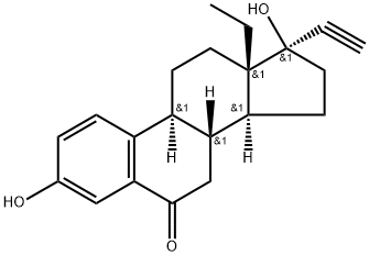 18,19-Dinorpregna-1,3,5(10)-trien-20-yn-6-one, 13-ethyl-3,17-dihydroxy-, (17α)- (9CI) Structure