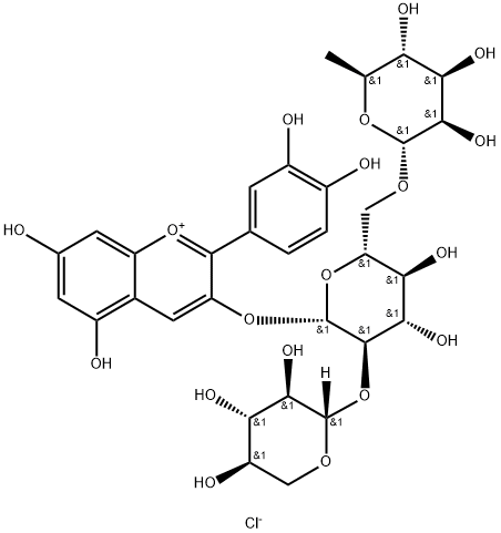 CYANIDIN3-XYLOSYLRUTINOSIDE Structure