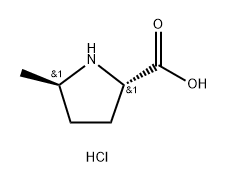D-Proline, 5-methyl-, hydrochloride, (5S)-rel- 구조식 이미지