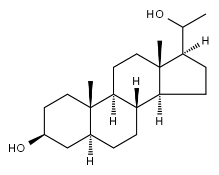 5α-Pregnane-3β,20-diol Structure