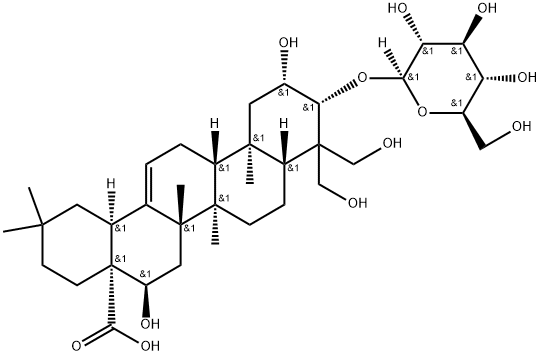 3-O-β-D-Glucopyranosylplatycodigenin 구조식 이미지